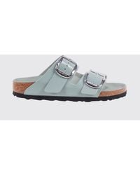Birkenstock - Arizona Big Buckle Brushed Leather Sandals - Lyst