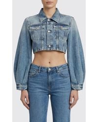 CYCLE - Crop Denim Jacket - Lyst