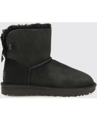 UGG - Mini Bailey Bow Ii Suede Ankle Boots With Bow Detail - Lyst