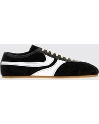 Dries Van Noten - Two-Tone Suede And Smooth Leather Low-Top Sneakers - Lyst