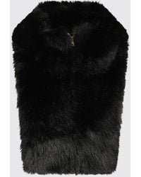 Herno - Soft Faux Fur Scarf Collar With Concealed Closure - Lyst