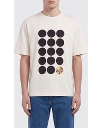 Marni - Short-Sleeved Cotton T-Shirt With Graphic Print And Logo - Lyst