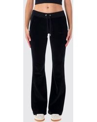 Sporty & Rich - Sporty &Amp Rich Rhinestone-Logo Slim-Fit Velvet Jogging Pants - Lyst