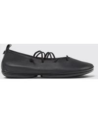 Camper - Right Nina Leather Ballerina Flats - Lyst