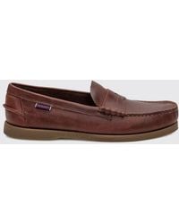 Sebago - Dolphin Waxed Leather Loafers - Lyst