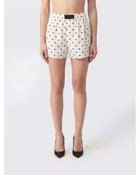 MSGM - Pantalones Cortos Bóxer De Algodón Con Lunares Y Cintura Elástica - Lyst