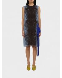 Ferragamo - Mini Silk Dress - Lyst