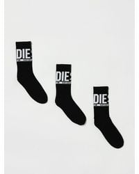 DIESEL - Set Of 3 Pairs Of Cotton Socks - Lyst