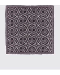 Brunello Cucinelli - Pañuelo De Bolsillo De Pura Seda Con Estampado Abstracto - Lyst