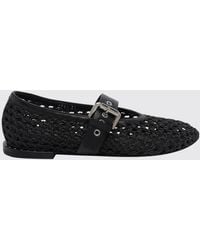 Premiata - Crochet Raffia Mary Jane - Lyst