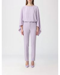Pinko - Bietole Jewel-Embellished Viscose Jumpsuit - Lyst