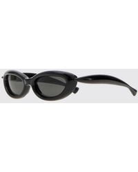 Bottega Veneta - Sardine Cat-Eye Sunglasses With Oval Tortoiseshell Frame - Lyst