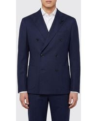 Lardini - Double-Breasted Cotton Jacket - Lyst