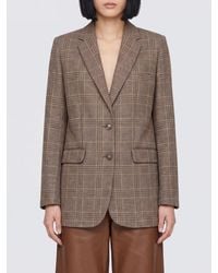 A.P.C. - Single-Breasted Tartan Virgin Wool Blazer With Notch Lapels - Lyst