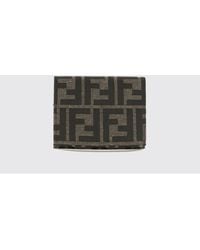 Fendi - Bifold-Kartenetui Aus Jacquard-Stoff Mit Ff-Monogramm - Lyst
