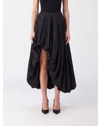 Jil Sander - High-Waisted Asymmetrical Draped Midi Skirt - Lyst
