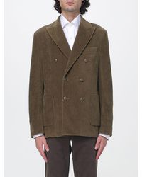 Circolo 1901 - Double-Breasted Cotton Velvet Blazer With Patch Pockets - Lyst