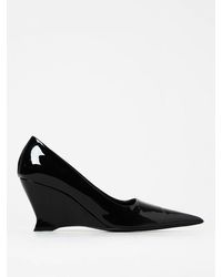 Ferragamo - Viola Pumps In Patent Leather With Wedge - Lyst