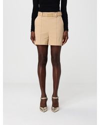 Elisabetta Franchi - Bi-Stretch Technical Fabric Shorts With Belt - Lyst