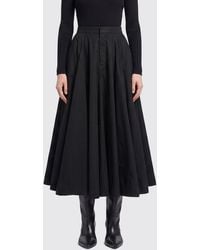 Balenciaga - Cotton Midi Skirt - Lyst