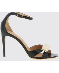 Ferragamo - Leather Sandal With Vara Bow - Lyst