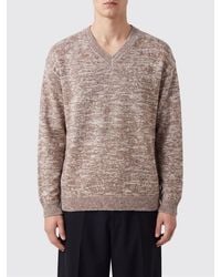 Maison Margiela - Classic V-Neck Long-Sleeved Cotton Jumper - Lyst