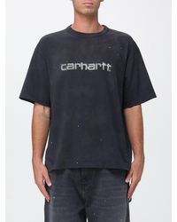 Carhartt - Printed Logo Organic Cotton Crewneck T-Shirt - Lyst