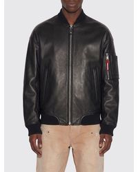 DSquared² - Leather Bomber Jacket - Lyst