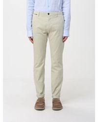 Mason's - Cotton And Wool Blend Chino Trousers - Lyst