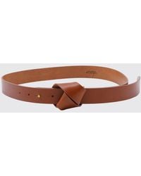Isabel Marant - Lassio Adjustable Smooth Leather Belt With Interlocking Clasp - Lyst