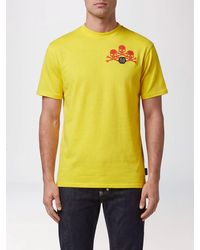 Philipp Plein - Cotton T-Shirt With Skull Print And Monogram Motif - Lyst