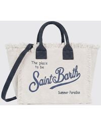 MC2 Saint Barth - Colette Cotton Terry Bag With Embroidered Logo - Lyst