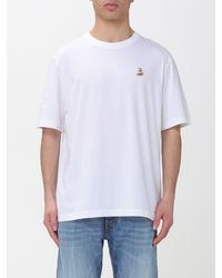 Maison Kitsuné - Maison Kitsun&Eacute Organic Cotton T-Shirt With Logo - Lyst