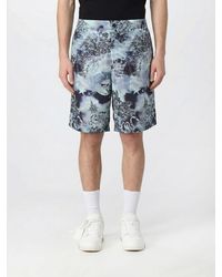 Off-White c/o Virgil Abloh - Printed Viscose Shorts - Lyst