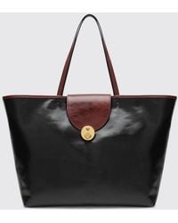 Versace - Medusa Logo Waxed Cotton Tote Bag With Turn-Lock Closure - Lyst