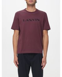 Lanvin - Baumwoll-T-Shirt Mit Logo - Lyst