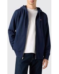 Levi's - Cotton Zip-Up Hoodie With Contrast Logo - Lyst