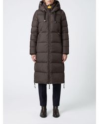 Parajumpers - Long Quilted Nylon Down Jacket With Hood And Zip Closure - Lyst