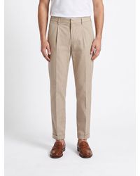 Fay - Stretch Cotton Gabardine Chino Trousers - Lyst