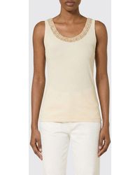 Fabiana Filippi - Cotton Top With Beads - Lyst