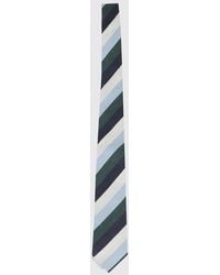 Tagliatore - Striped Silk Tie - Lyst