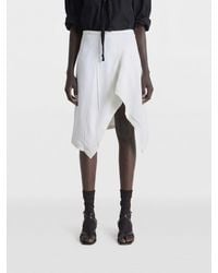 Lemaire - Asymmetric Viscose Skirt - Lyst