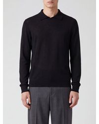 Lisa Yang - Long-Sleeved Pure Cashmere Knit Polo With Ribbed Collar - Lyst