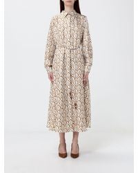 Max Mara - Printed Silk Shirt Dress - Lyst