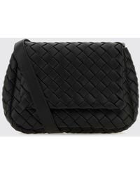 Bottega Veneta - Intrecciato Woven Calfskin Leather Crossbody Bag - Lyst