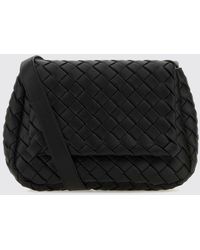 Bottega Veneta - Intrecciato Woven Calfskin Leather Crossbody Bag - Lyst