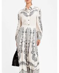 Twinset - Floral And Polka Dot Print Viscose Shirt - Lyst