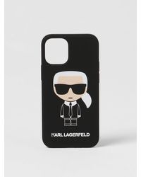 Karl Lagerfeld - Cover in pvc gommato con logo - Lyst