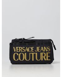Hüfttaschen und Bauchtaschen Herren Taschen Gürteltaschen Versace Jeans Couture Denim Gürteltasche mit Barock-Print in Schwarz für Herren 