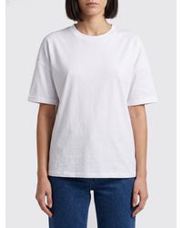FEDERICA TOSI - Basic Cotton T-Shirt - Lyst